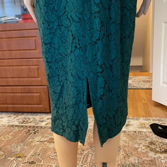 ASOS green lace maternity dress - Picture 6 of 16